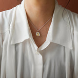 Jennifer Loiselle initial letter silver gold vermeil bubble pendant necklaces