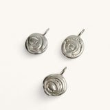Jennifer Loiselle initial letter silver gold vermeil bubble pendant necklaces