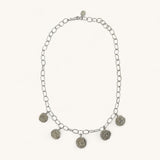 Jennifer Loiselle personalised Lucky Charm Organic Chain Silver Necklace