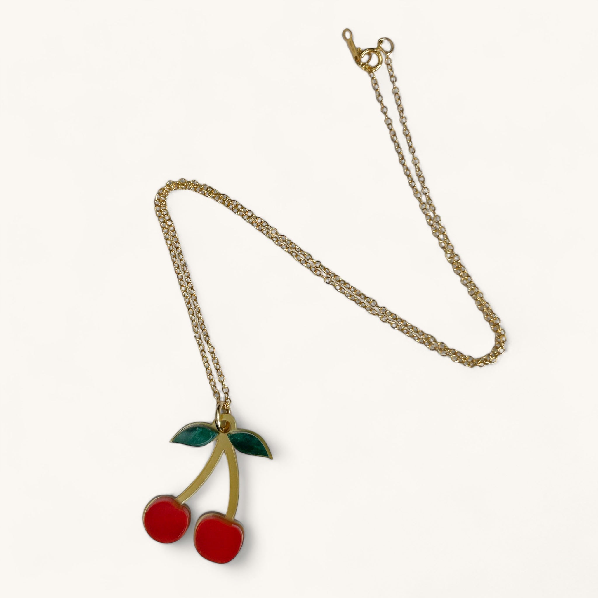 Jennifer Loiselle Cherry Charm Necklace