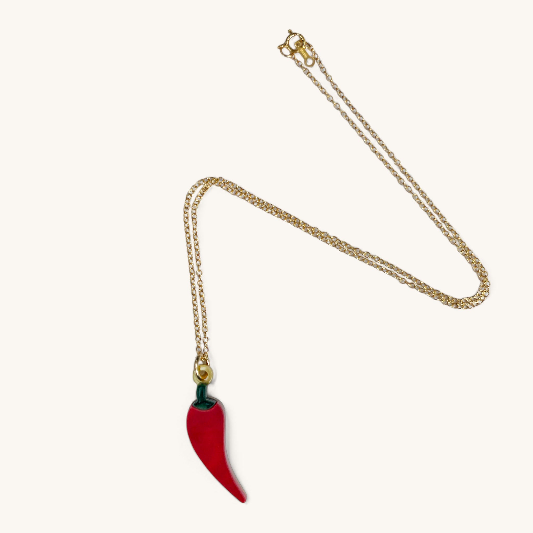 Jennifer Loiselle chilli pendant necklaceJennifer Loiselle chilli good luck pendant necklace