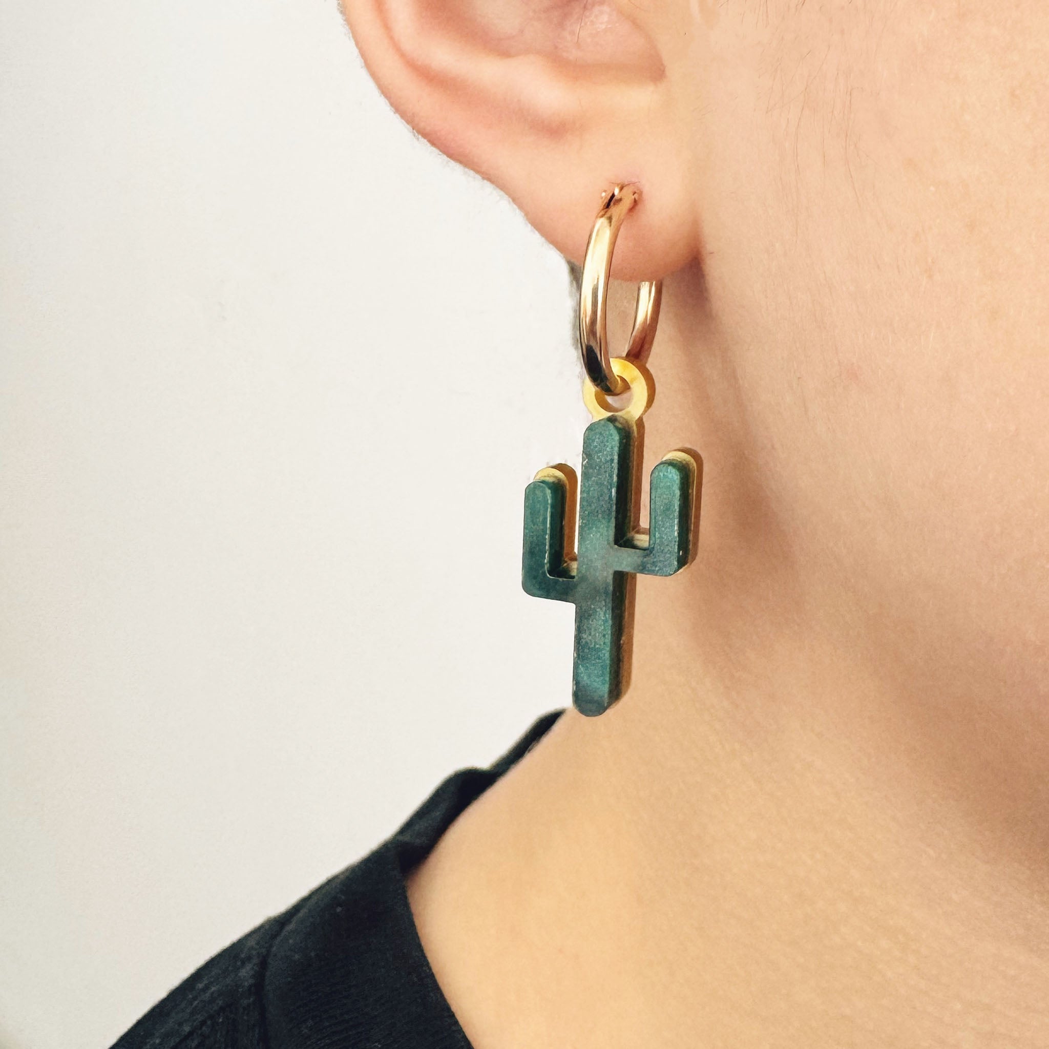 Jennifer Loiselle cactus hoop earrings