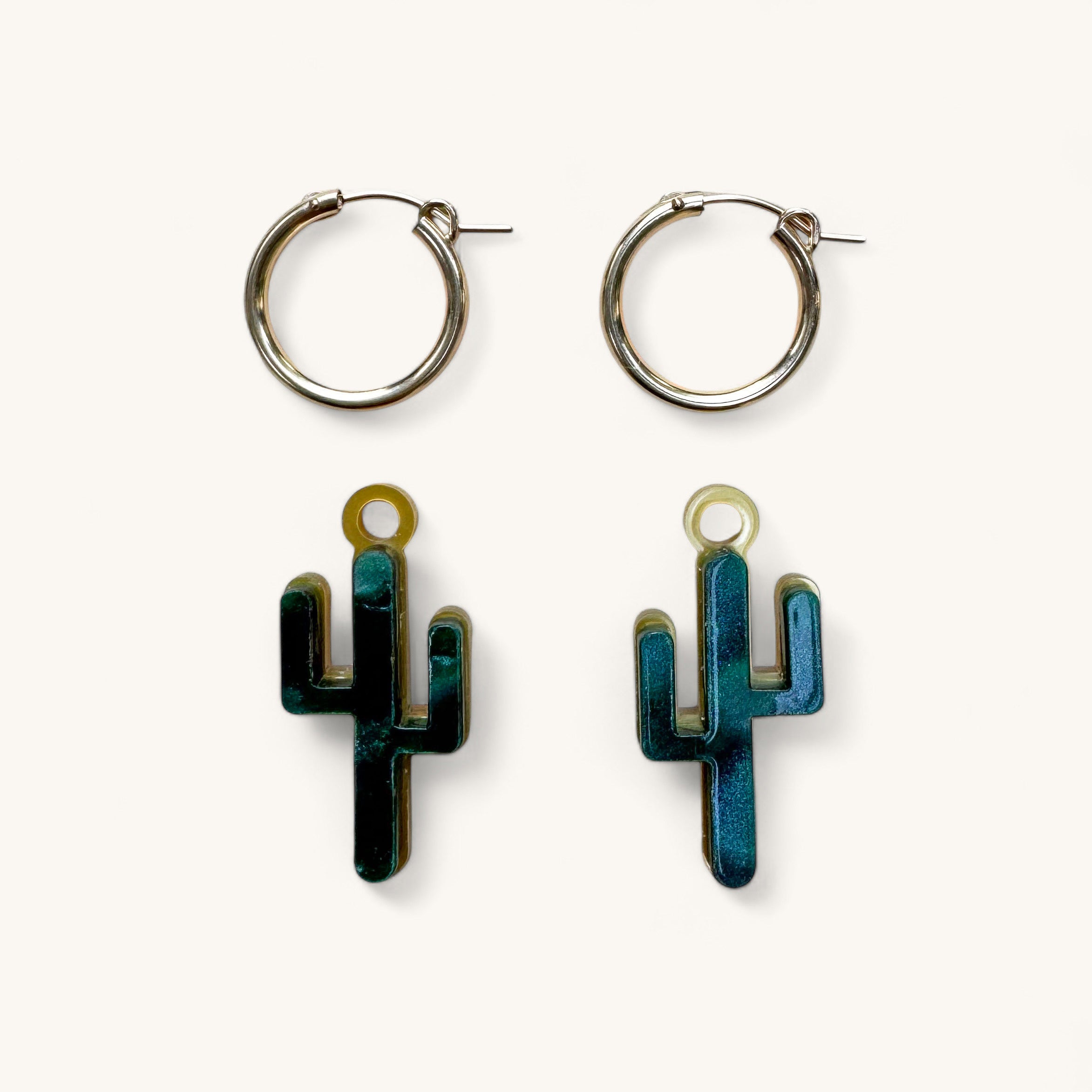 Jennifer Loiselle cactus hoop earrings