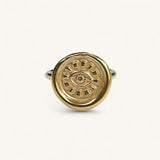 Jennifer Loiselle Evil Eye gold vermeil handmade ring