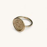 Jennifer Loiselle Evil Eye gold vermeil handmade ring