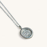 Jennifer Loiselle Evil Eye Neckalce in recycled silver