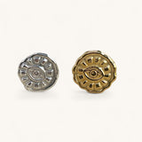 Jennifer Loiselle Evil Eye Stud Earrings in `recycled Silver