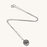 Jennifer Loiselle four leaf clover necklace in recycled silver