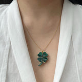 Jennifer Loiselle Four Leaf Clover Lucky Necklace