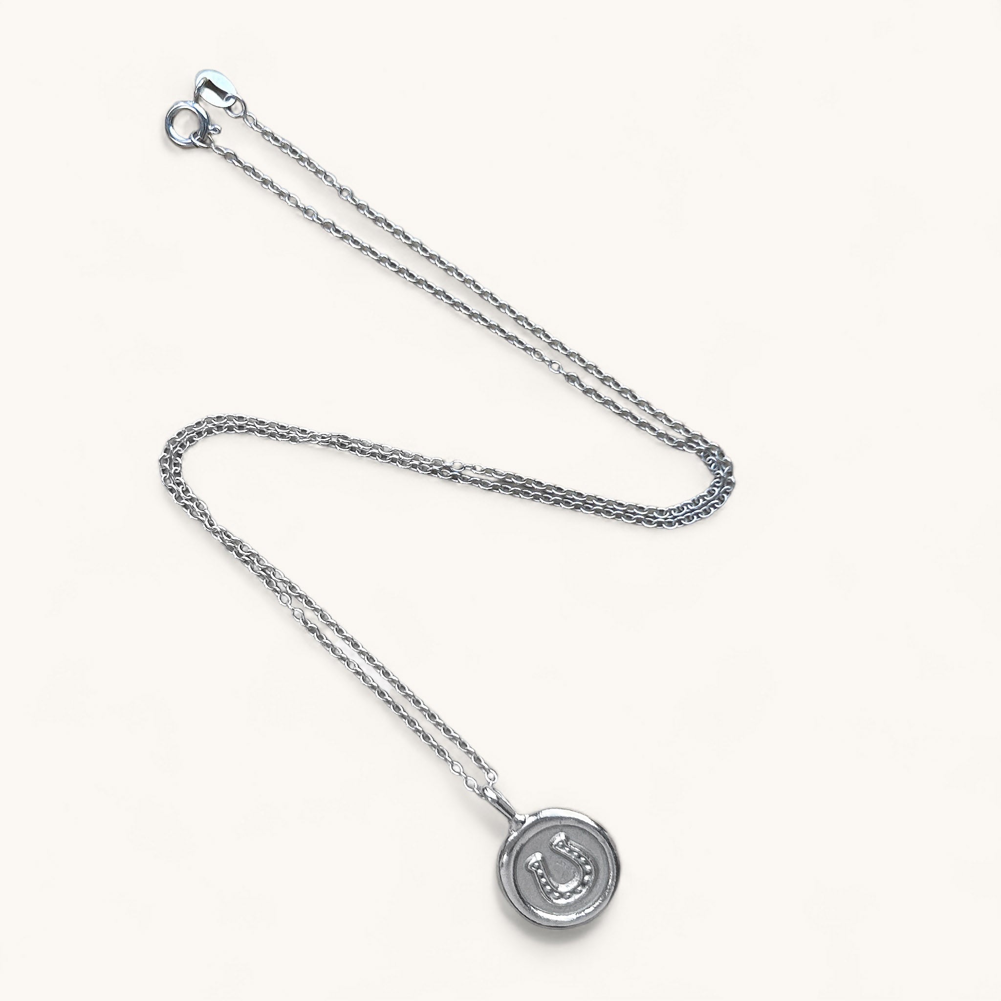 Jennifer Loiselle Lucky HorseShoe Necklace in recycled silver