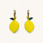 Jennifer Loiselle Lemon Earrings with gold filled hoops