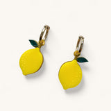 Jennifer Loiselle lemon gold filled hoop earrings