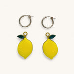 Jennifer Loiselle lemon gold filled hoop earrings