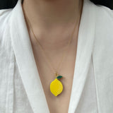 Jennifer Loiselle lemon charm necklace