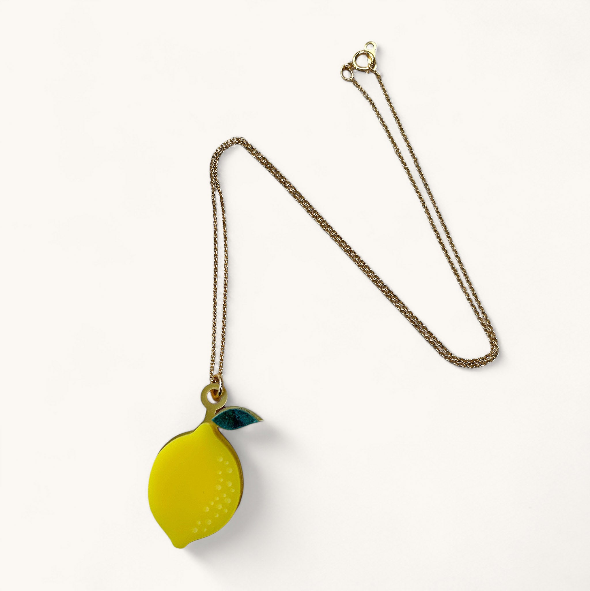 Jennifer Loiselle lemon charm necklace