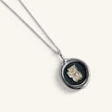 Jennifer Loiselle Lucky Cat Pendant Oxidised