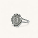 Jennifer Loiselle Lucky Cat Recycled Silver Ring