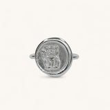 Jennifer Loiselle Lucky Cat Recycled Silver Ring