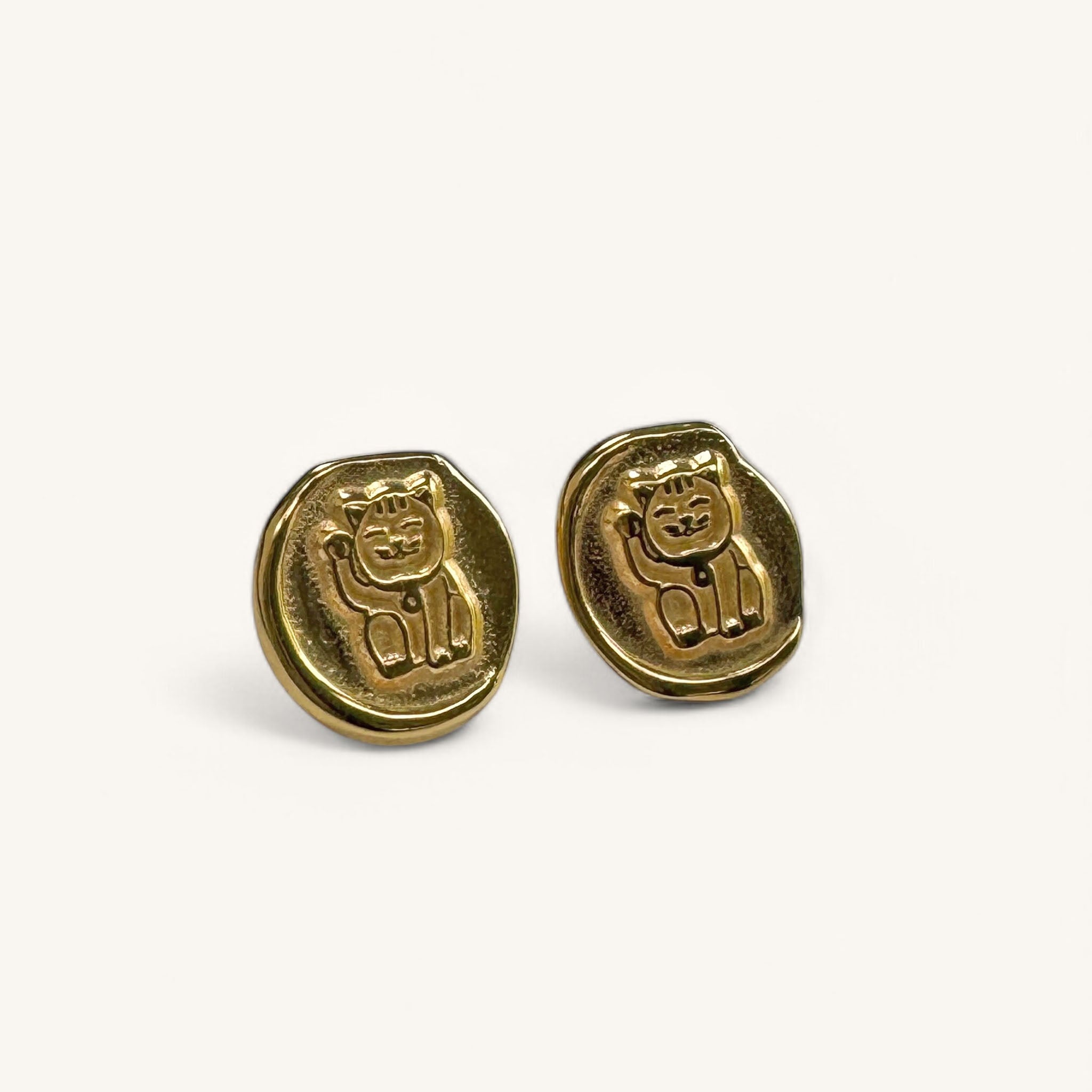 Jennifer Loiselle Lucky Cat Stud Earrings