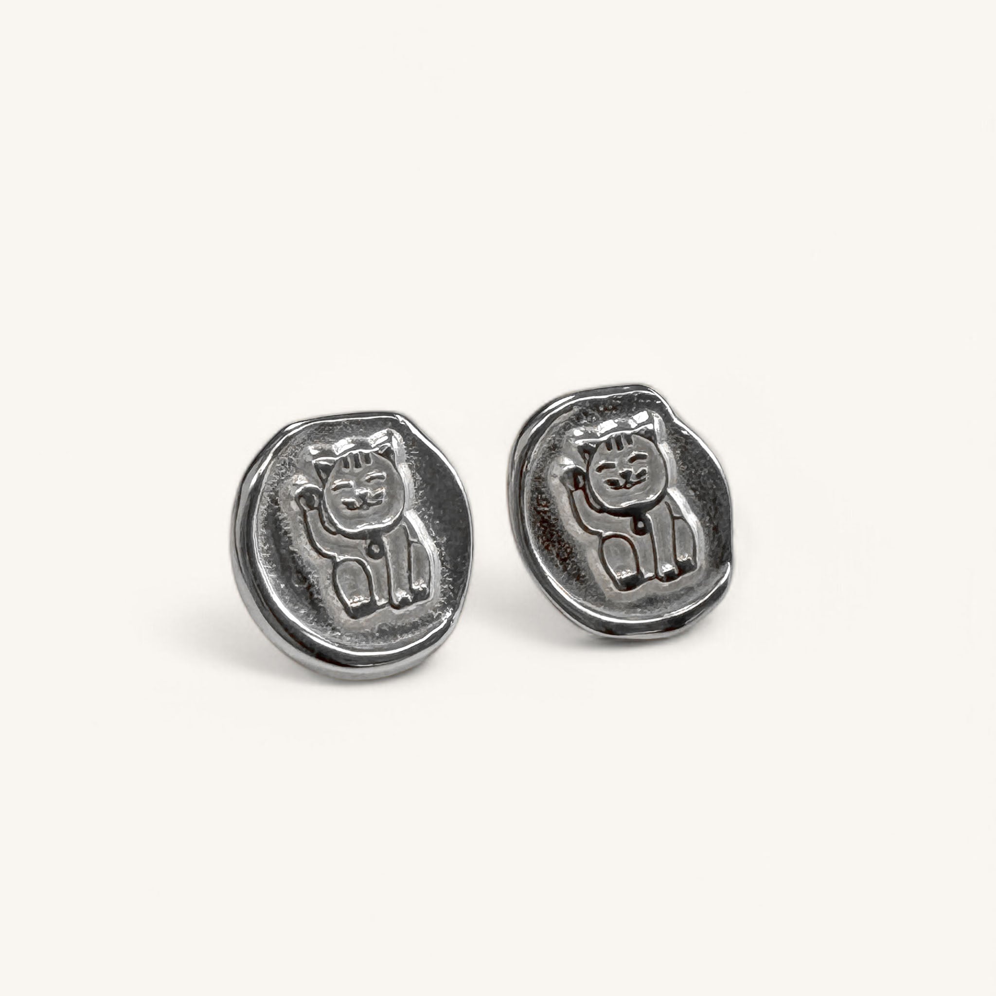 Jennifer Loiselle Lucky Cat Stud Earrings