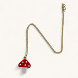 Jennifer Loiselle mushroom pendant charm necklace