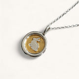 Jennifer Loiselle lucky rabbit pendant necklace in silver and gold