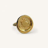 Jennifer Loiselle Rabbit Ring Gold Vermeil