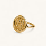 Jennifer Loiselle gold vermeil Sad Face Ring