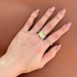 Jennifer Loiselle Stamped Heart ring in recycled silver