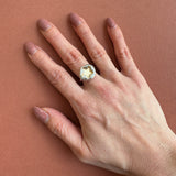 Jennifer Loiselle Silver Gold Stamped Star Ring