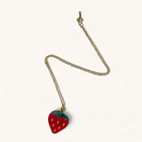 Jennifer Loiselle strawberry charm pendant necklace