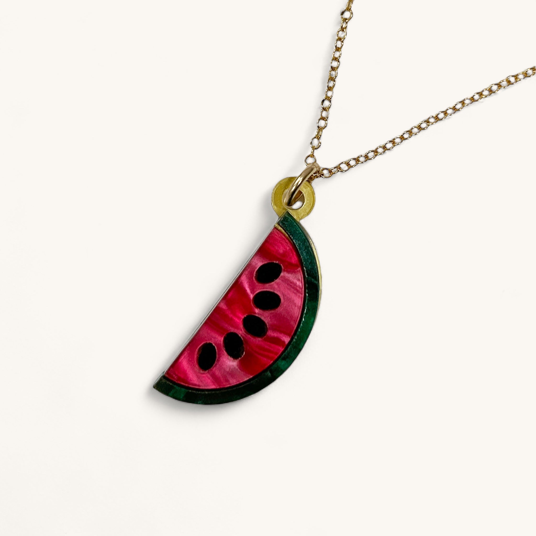 Jennifer Loiselle watermelon pendant necklace