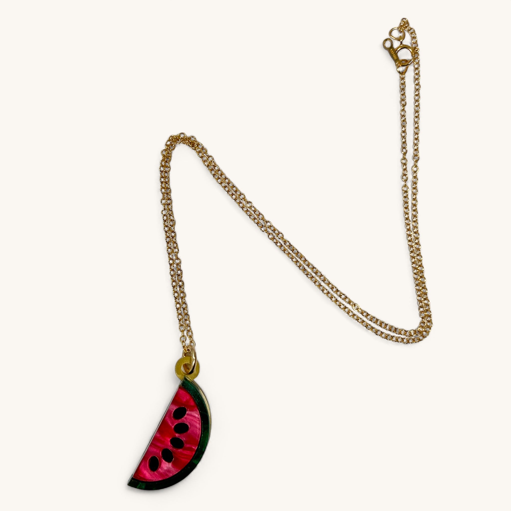 Jennifer Loiselle watermelon pendant necklace