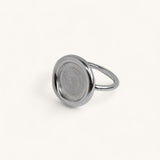 Jennifer Loiselle frame ring in recycled silver