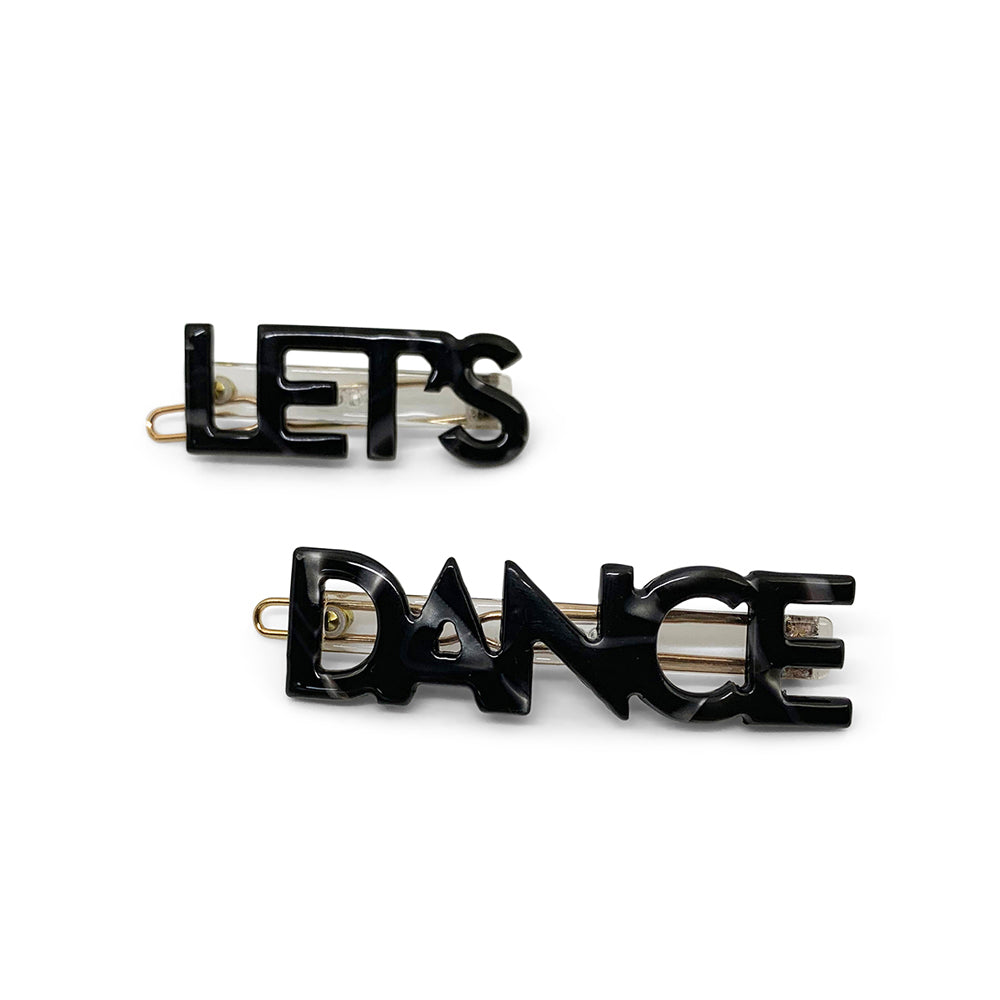 Jennifer Loiselle Let's Dance word hair clips