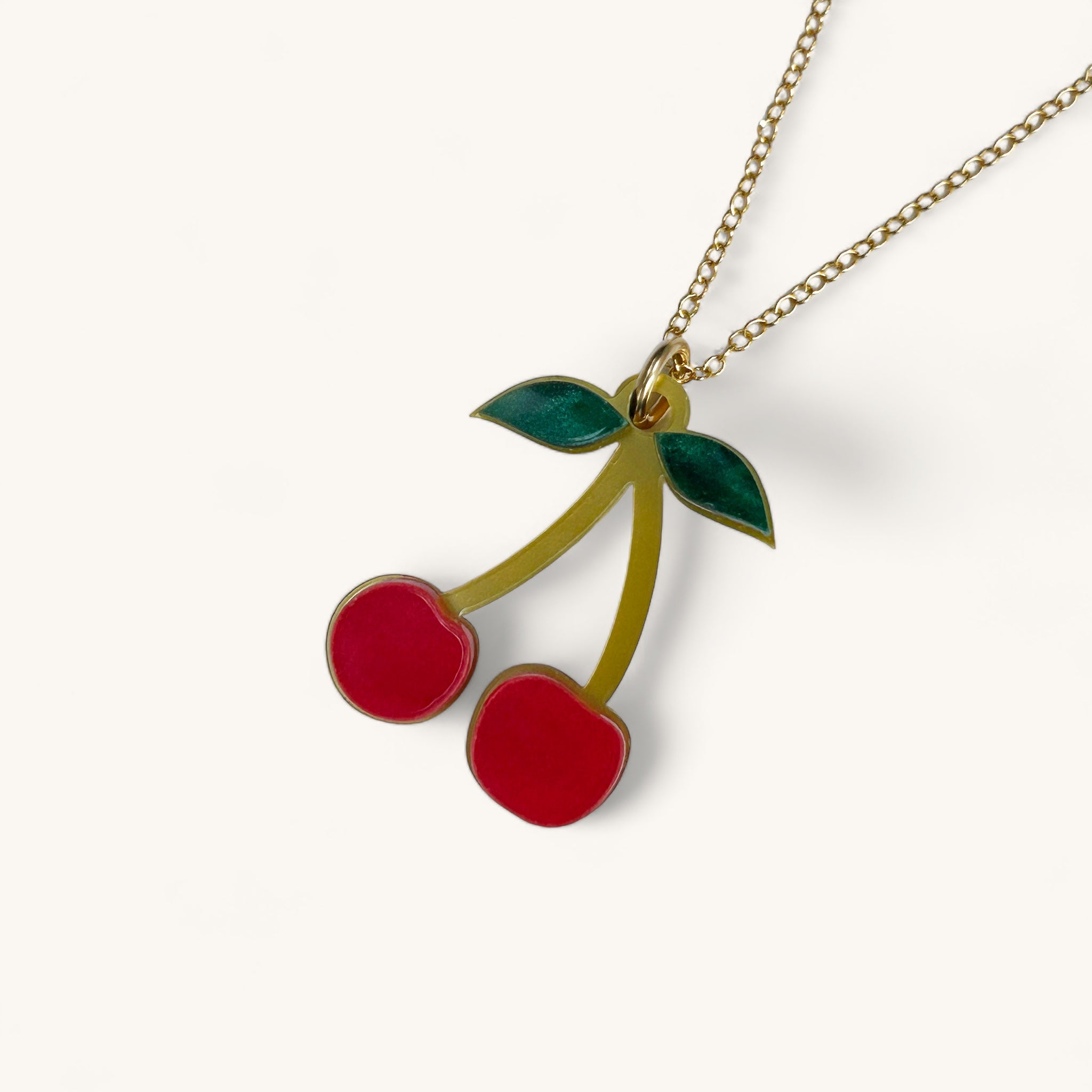 Jennifer Loiselle Cherry Charm Necklace