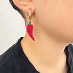 Jennifer Loiselle chilli earrings with gold filled hoops