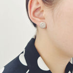 Jennifer Loiselle Evil Eye Stud Earrings in Silver