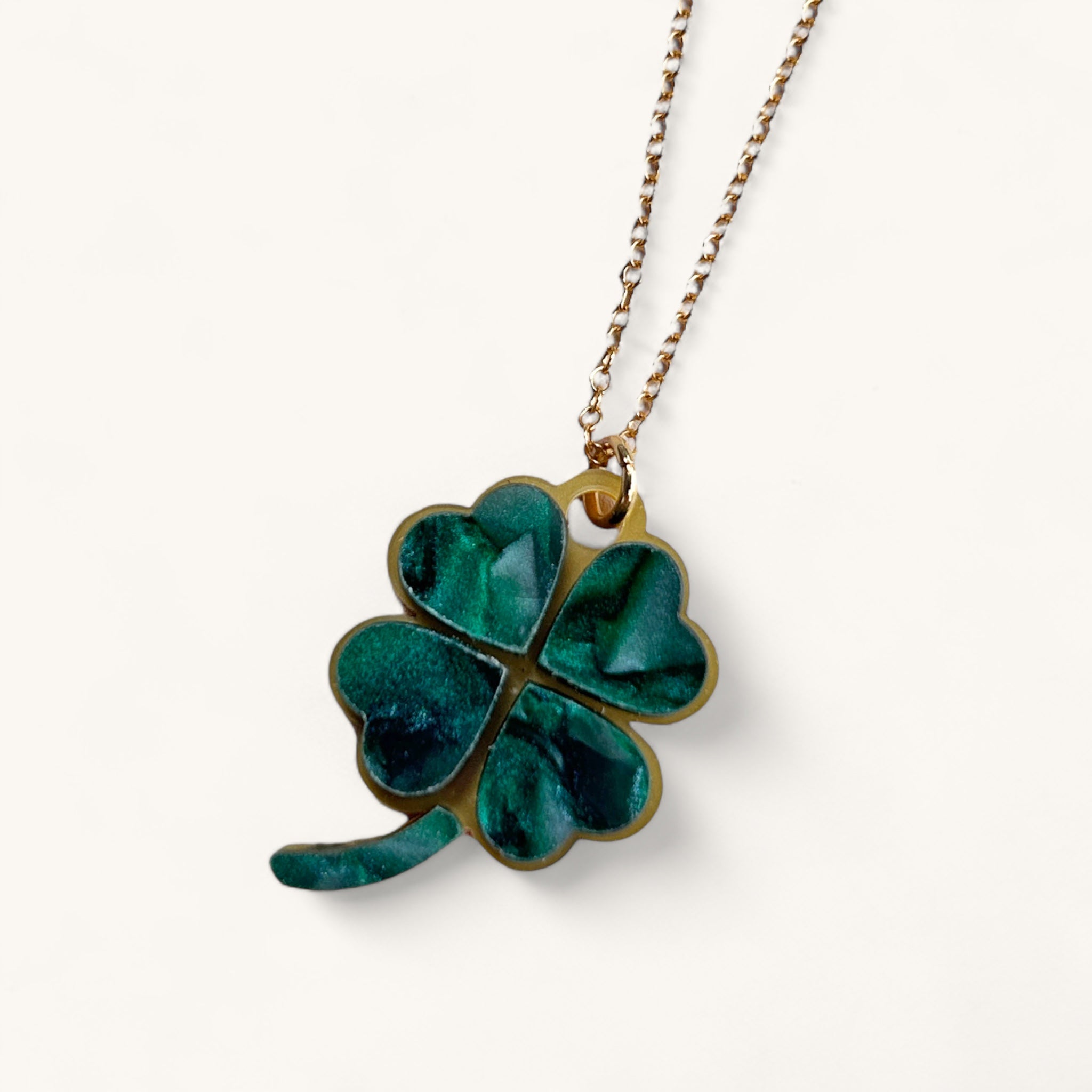 Jennifer Loiselle Four Leaf Clover Lucky Necklace