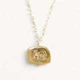 Jennifer Loiselle  handmade gold vermeil horse  on a belcher chain necklace