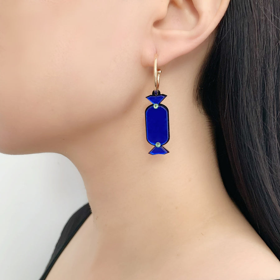 Jennifer Loiselle laser cut acrylic sweet hoop earrings
