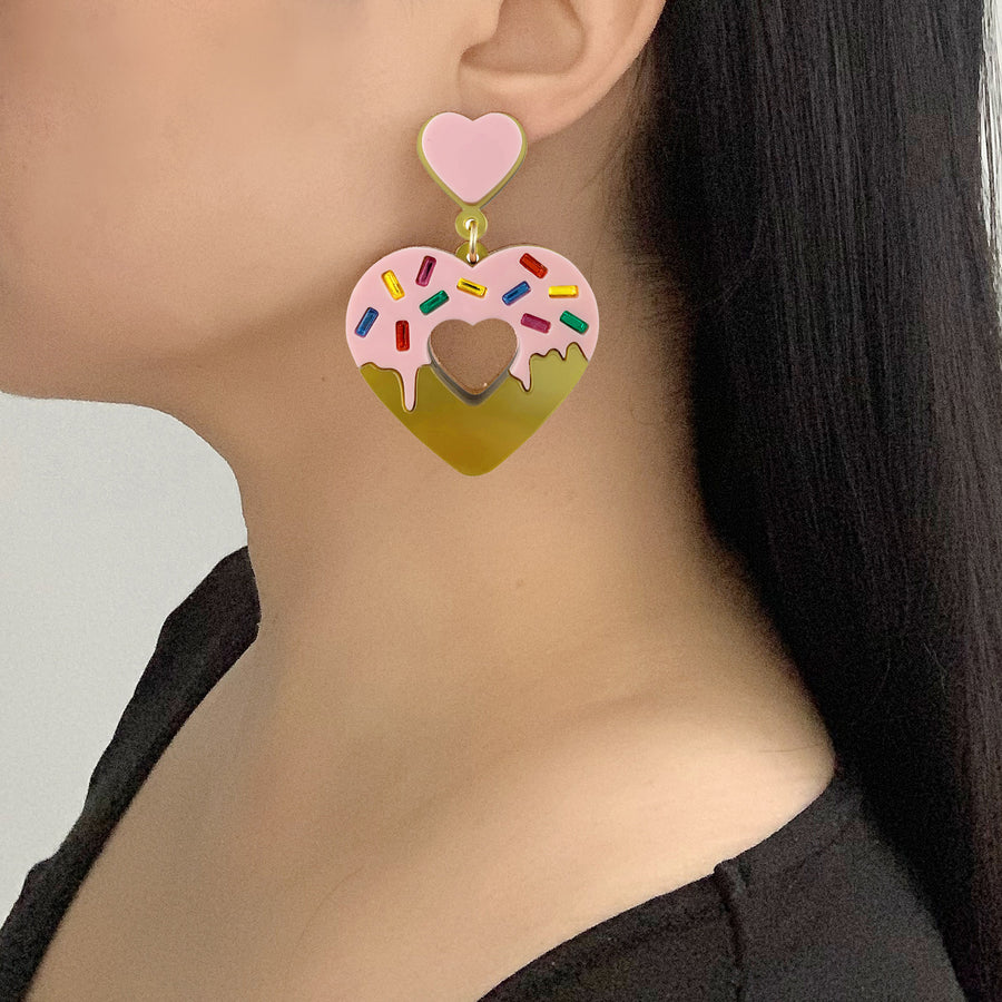 Louis Vuitton Lock Me Heart Drop Earrings - Gold-Tone Metal Drop