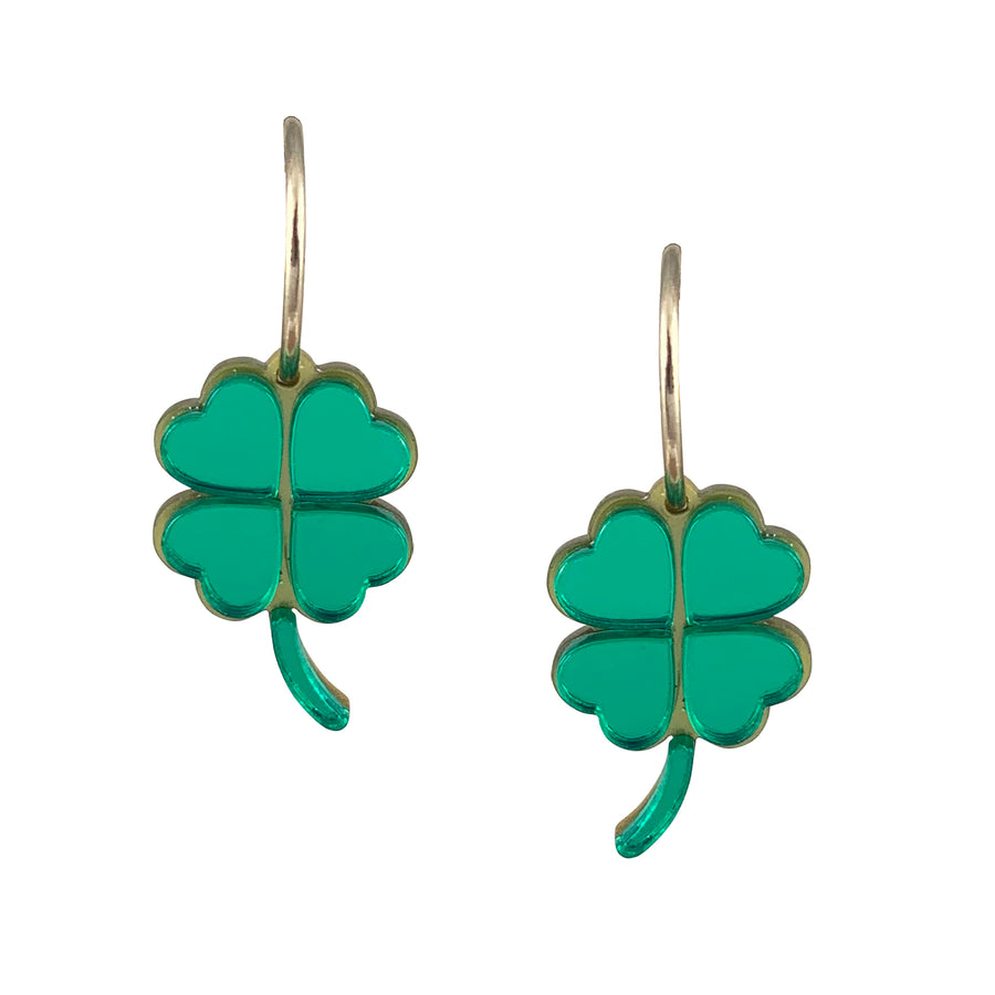 Jennifer Loiselle Four Leaf Clover earrings