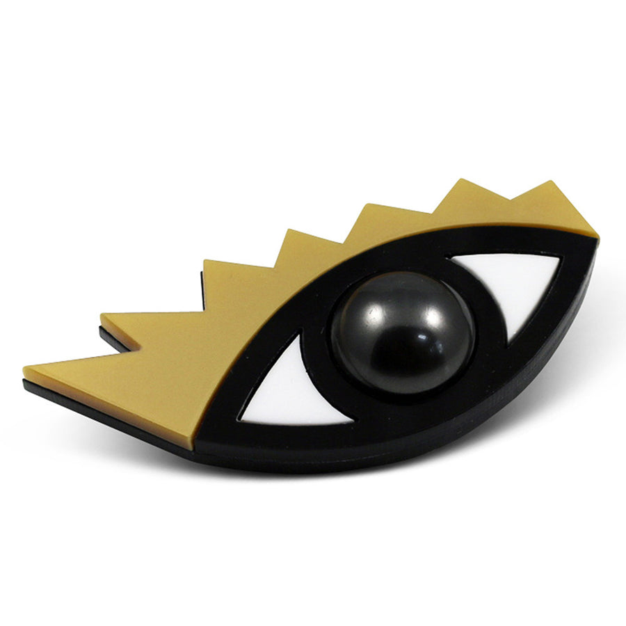 Jennifer Loiselle laser cut acrylic Eye brooch