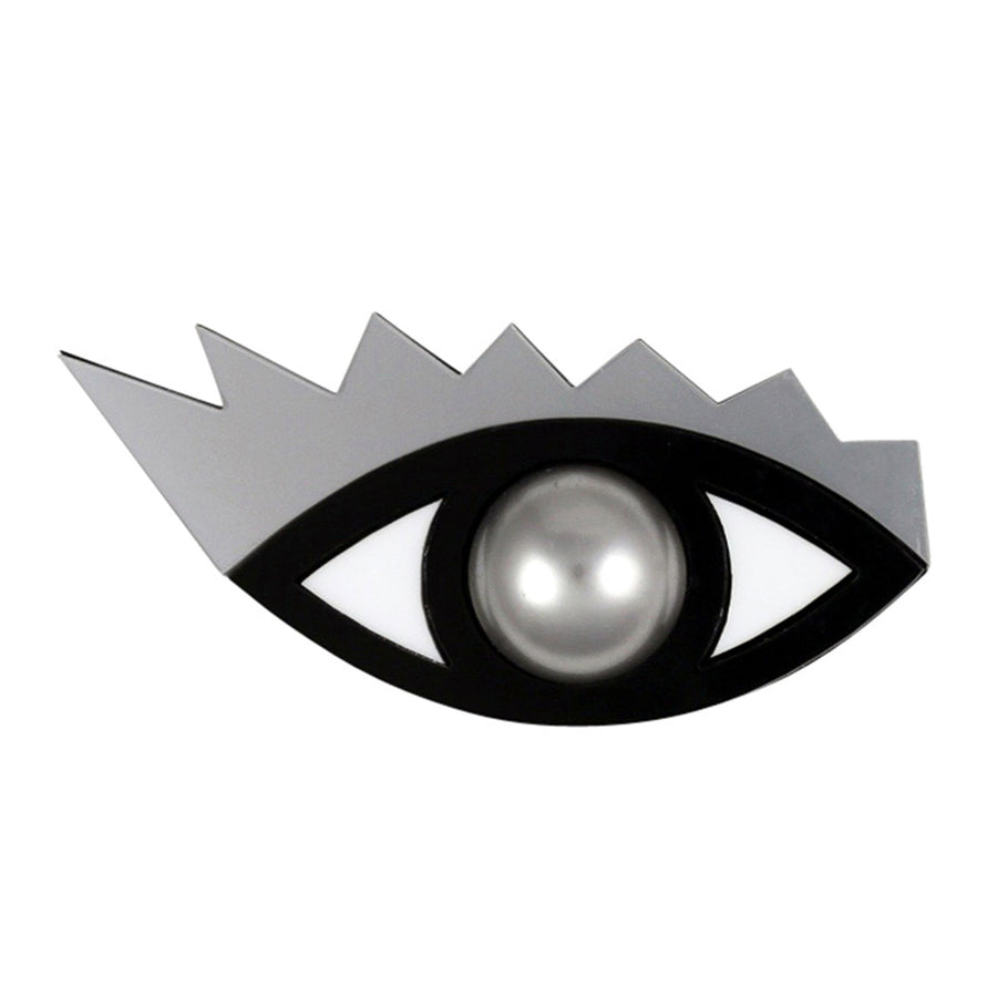 Jennifer Loiselle laser cut acrylic Eye brooch