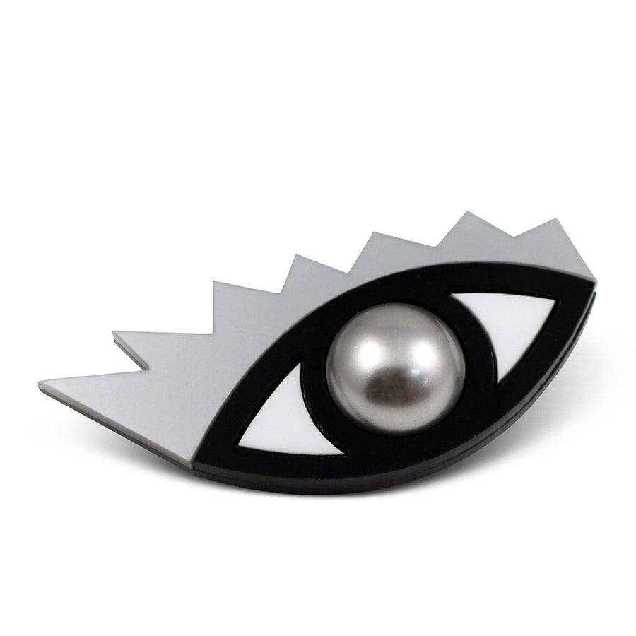 Jennifer Loiselle laser cut acrylic Eye brooch
