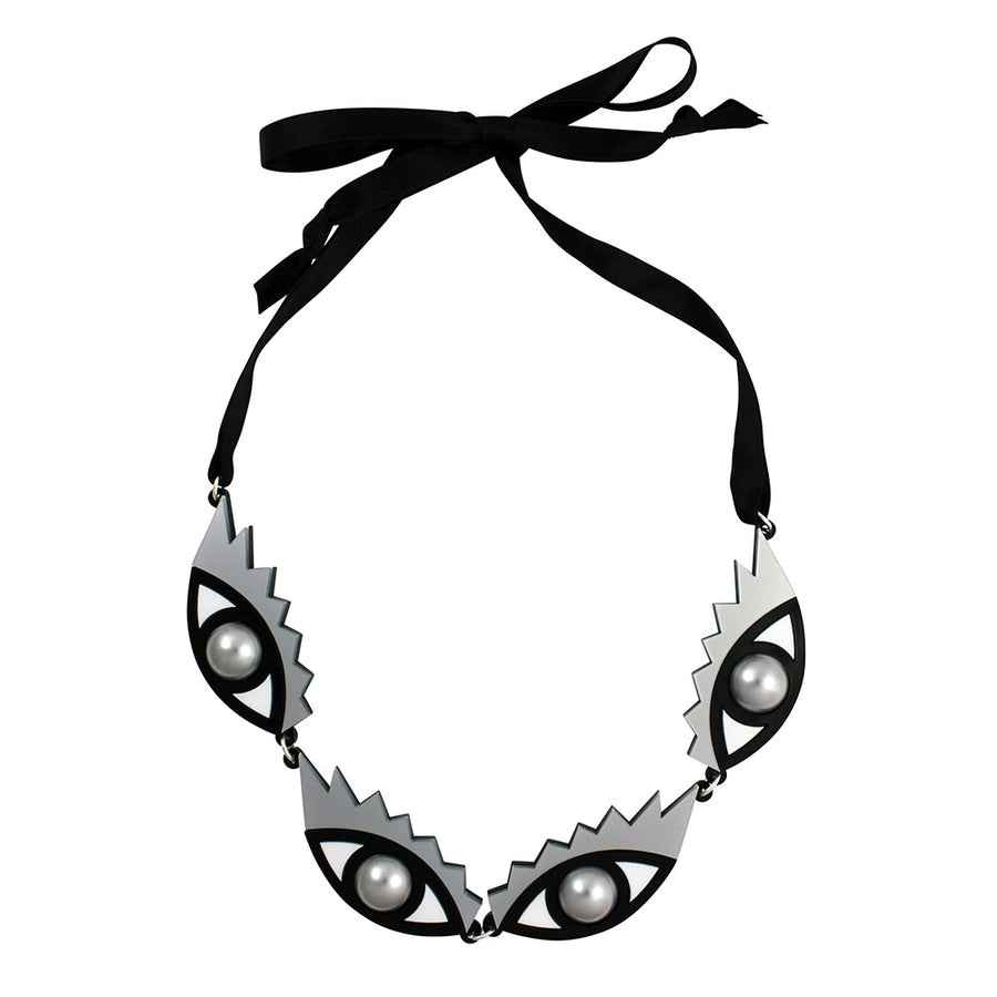 I Can’t Take My Eyes Off You Necklace in silver