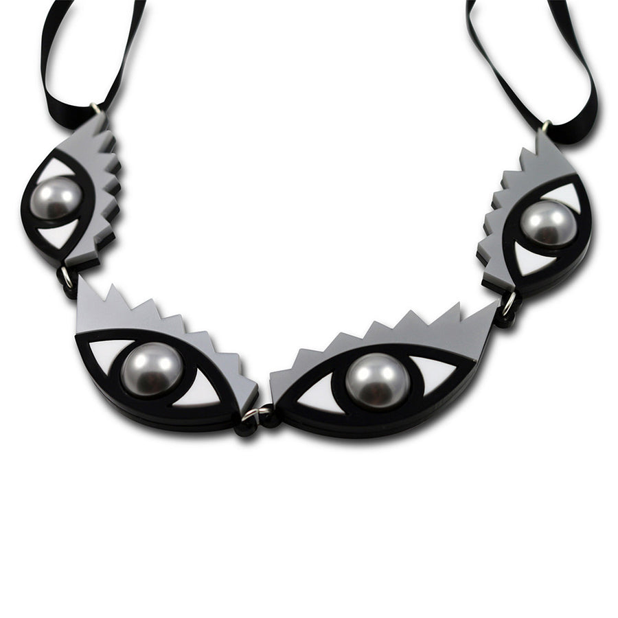 I Can’t Take My Eyes Off You Necklace in silver
