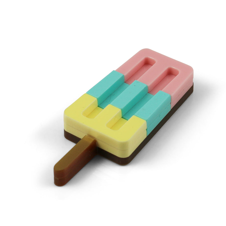 Jennifer Loiselle laser cut acrylic ice lolly statement  brooch 