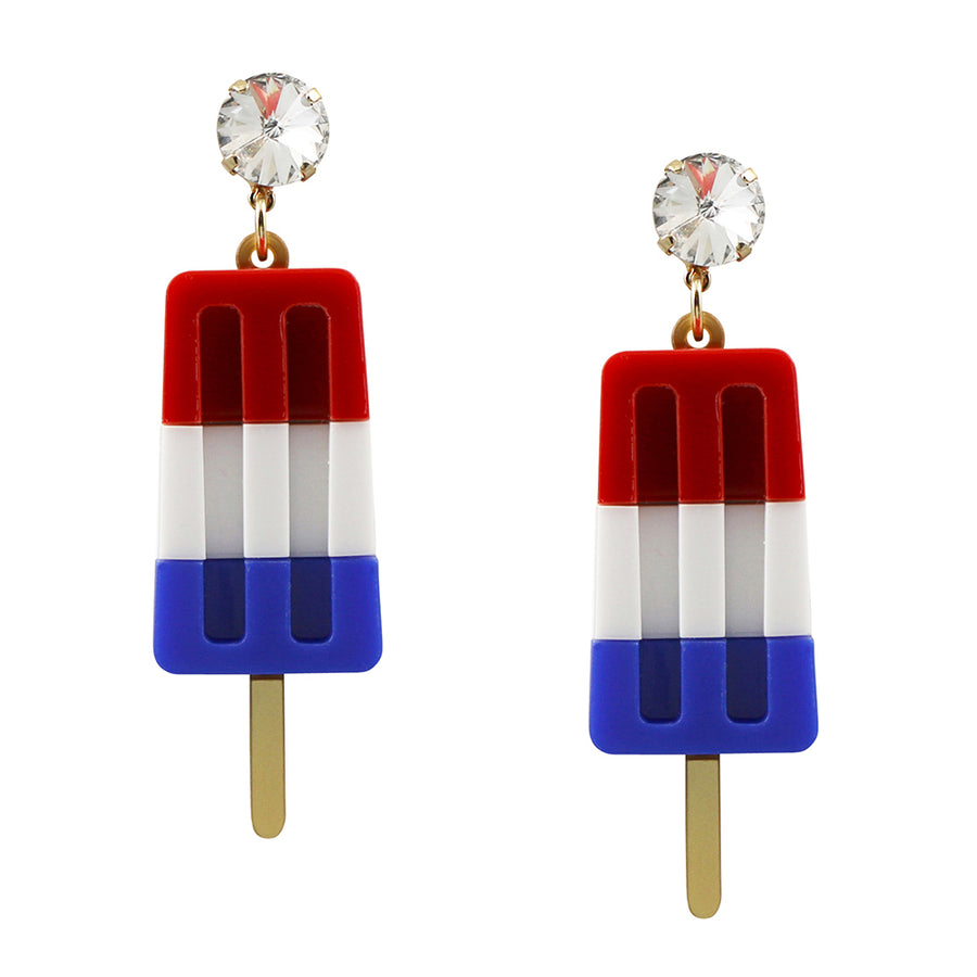 Jennifer Loiselle laser cut acrylic ice lolly statement  earrings